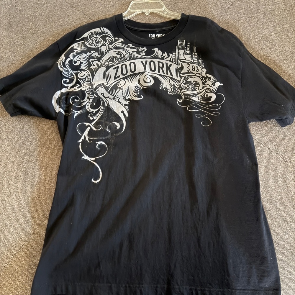 Zoo York Black and White Swirl Graphic Tee